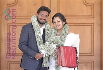Wedding photos of Vinitha Joy and Vineeth Tom.